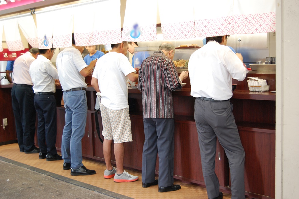 Japanese standing noodles tachigui