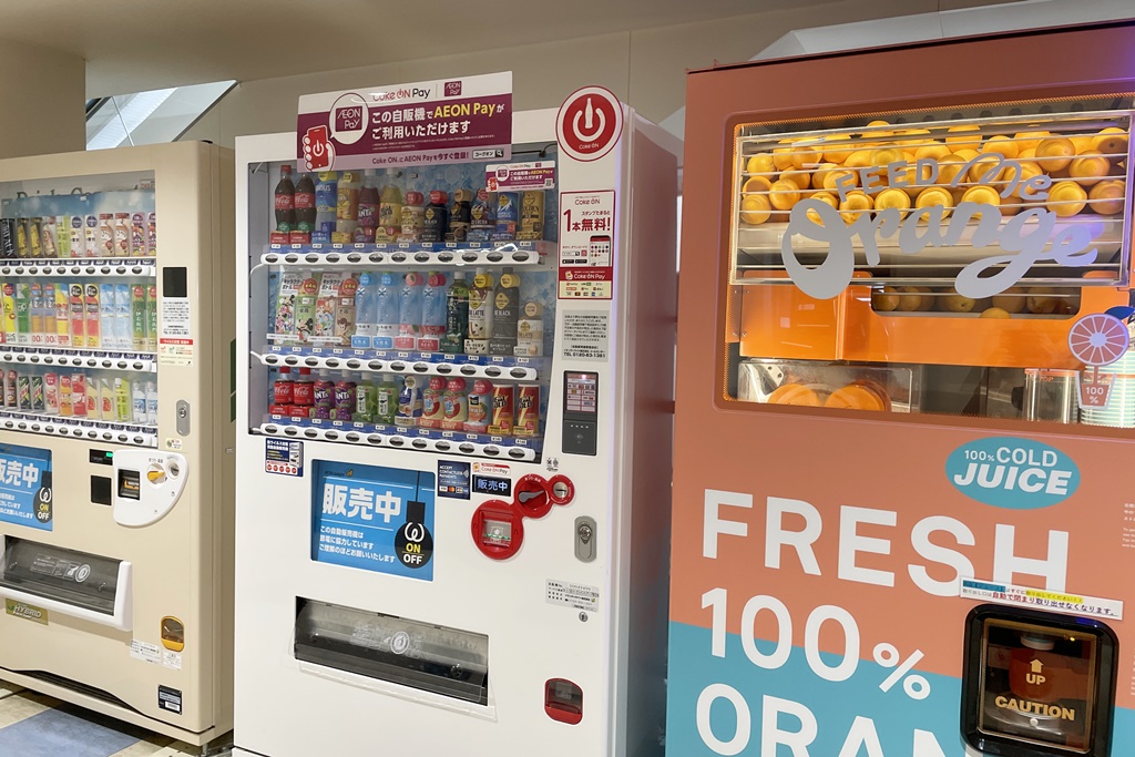 vending machine drink coffee juice japan